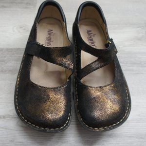 Alegria copper metallic mary jane shoes size 39